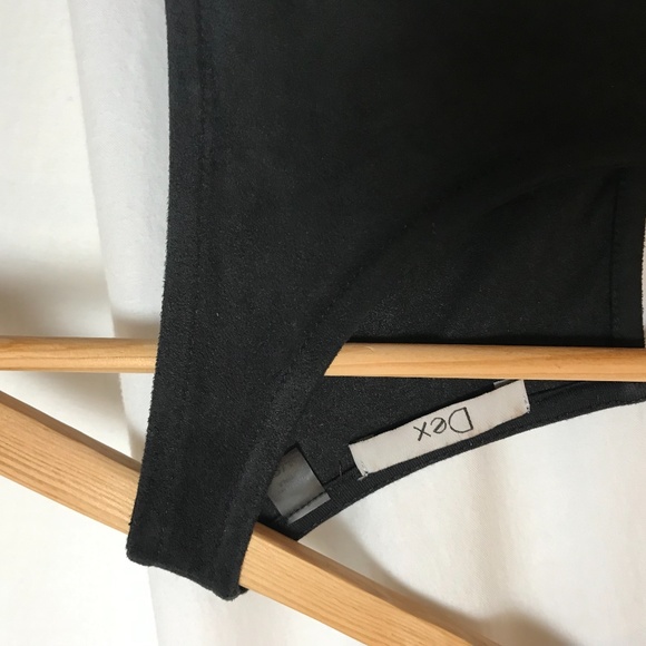 SOLD - Dex - Faux Suede Fringe Bottom Dress - Picture 7 of 10